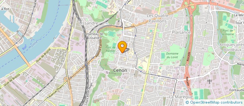 localisation de l'entreprise FRANCE RENOVATION BATIMENT à CENON