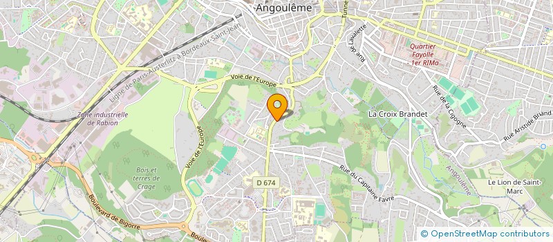 localisation de l'entreprise FRANCE RENOVATION CONSTRUCTION à ANGOULEME