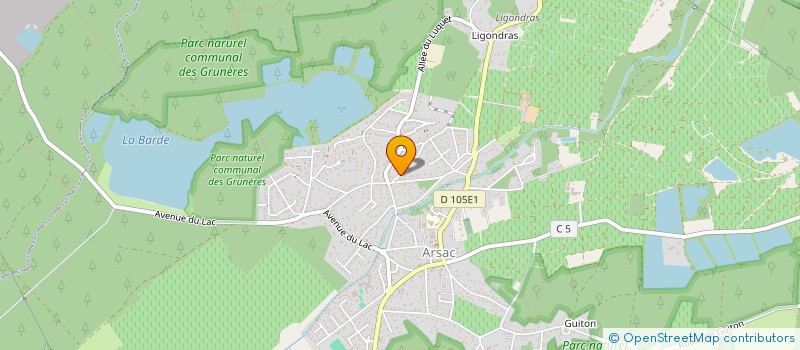 localisation de l'entreprise FRANCE RESISTANTE  ARSAC