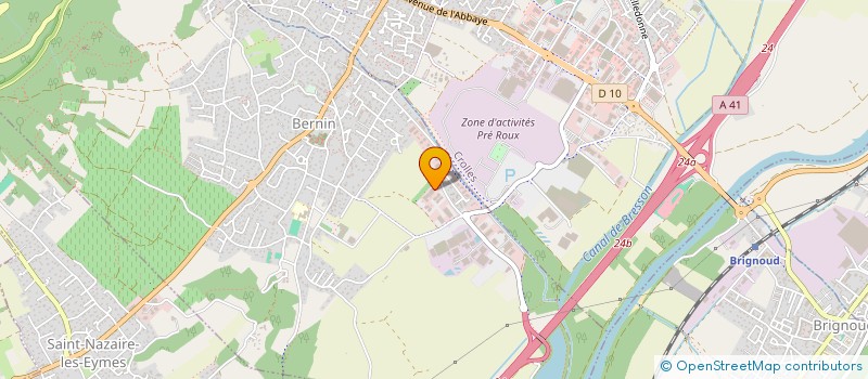 localisation de l'entreprise FRANCE RESORT  BERNIN