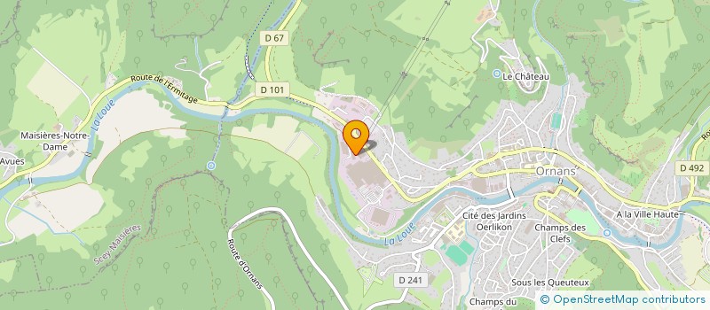 localisation de l'entreprise FRANCE RETROFIT à ORNANS