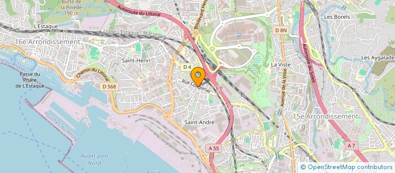 localisation de l'entreprise FRANCE ROUTE TRANSPORTS à MARSEILLE