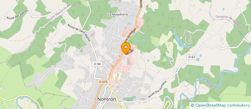 localisation de l'entreprise FRANCE RURALE SARL AUX QUATRE SAISONS à NONTRON