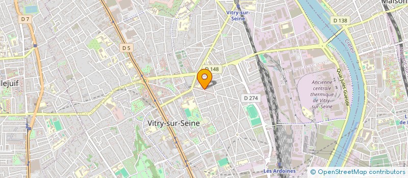 localisation de l'entreprise FRANCE-RUSSIE-C.E.I. VAL DE MARNE  VITRY-SUR-SEINE