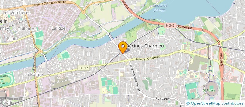 localisation de l'entreprise FRANCE - S - HOLDING  DECINES-CHARPIEU