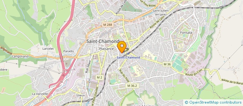 localisation de l'entreprise FRANCE SABOT COIFFURE  SAINT-CHAMOND