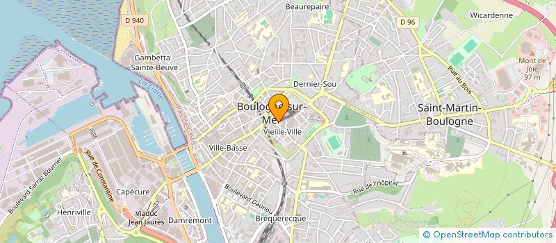 localisation de l'entreprise FRANCE SANTE LITTORAL à BOULOGNE-SUR-MER