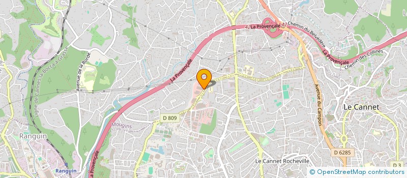 localisation de l'entreprise FRANCE SANTE SENIORS, LIENS SANTE +  MOUGINS