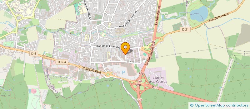 localisation de l'entreprise FRANCE SATELLITE SARL  PONTAULT-COMBAULT