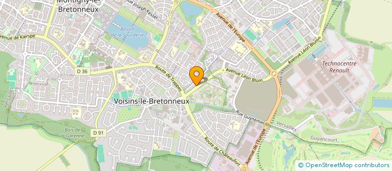 localisation de l'entreprise FRANCE SECURITE CONSEILS à VOISINS-LE-BRETONNEUX