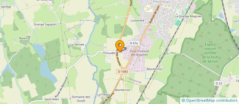 localisation de l'entreprise FRANCE SECURITE ECHAFAUDAGES à PERONNAS