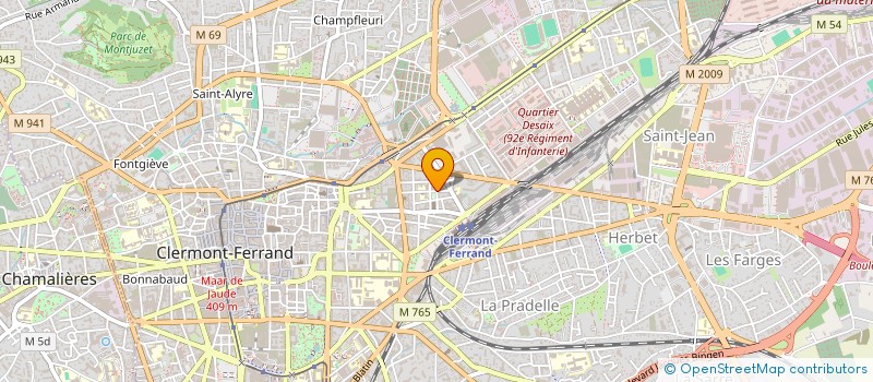 localisation de l'entreprise FRANCE SERVICE  CLERMONT FERRAND