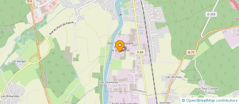 localisation de l'entreprise FRANCE SERVICE AGENCEMENT à MONETEAU