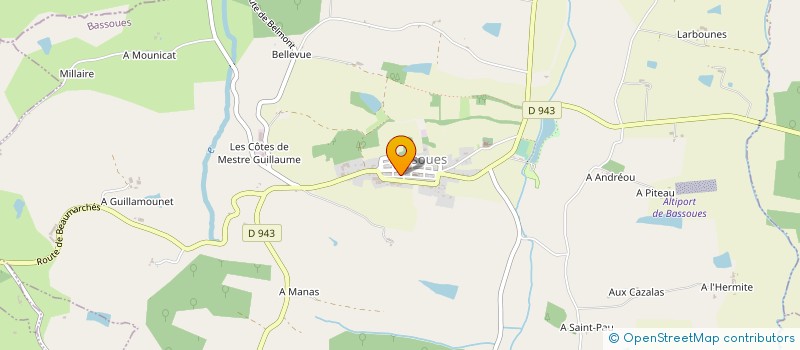 localisation de l'entreprise FRANCE SERVICE DECOUPE à MALABAT
