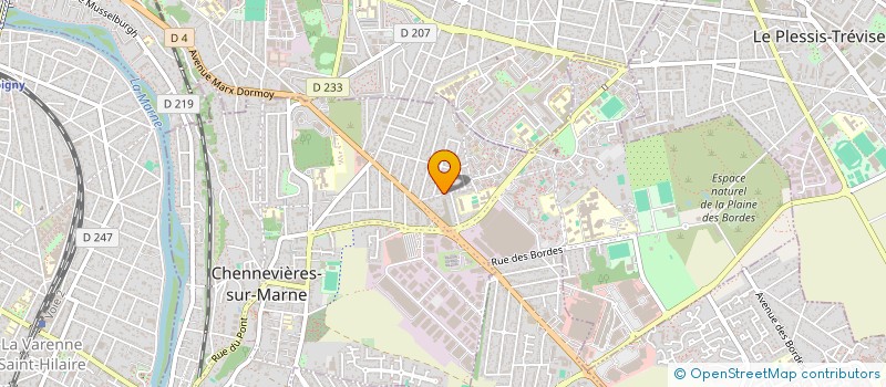 localisation de l'entreprise FRANCE SIGNALISATION à CHENNEVIERES-SUR-MARNE