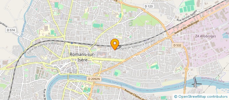 localisation de l'entreprise FRANCE SOLAIRE ENERGY  ROMANS-SUR-ISERE