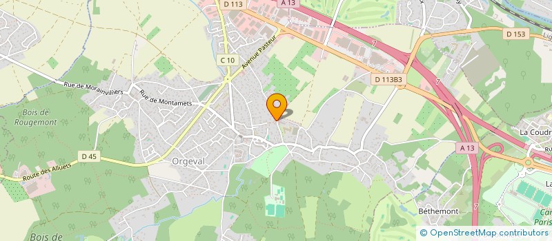localisation de l'entreprise FRANCE SOLUTION à ORGEVAL