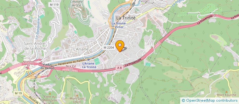 localisation de l'entreprise FRANCE SPORT ET SANTE à LA TRINITE