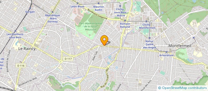 localisation de l'entreprise FRANCE SPRINKLER à CLICHY-SOUS-BOIS