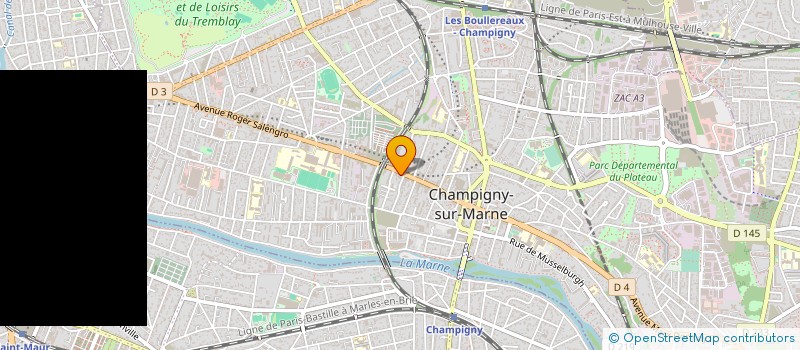 localisation de l'entreprise FRANCE STORE à CHAMPIGNY-SUR-MARNE