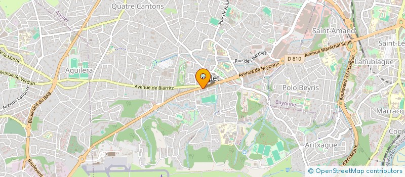 localisation de l'entreprise FRANCE SUD ASSURANCES  ANGLET