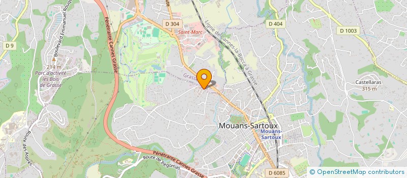 localisation de l'entreprise FRANCE SUD CONSTRUCTION  MOUANS-SARTOUX