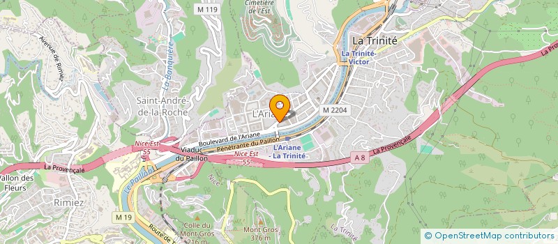localisation de l'entreprise FRANCE SUD DESINFECTION à NICE