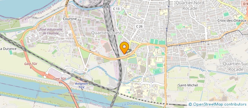 localisation de l'entreprise FRANCE SUD EST RECOUVREMENT  AVIGNON