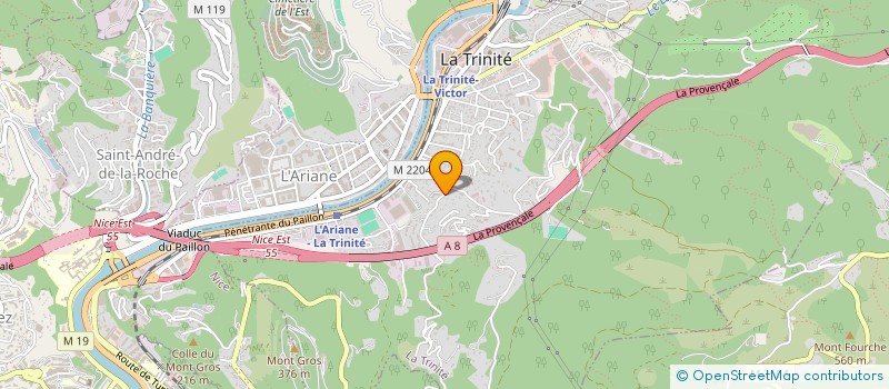localisation de l'entreprise FRANCE SUN DISTRIBUTION à LA TRINITE