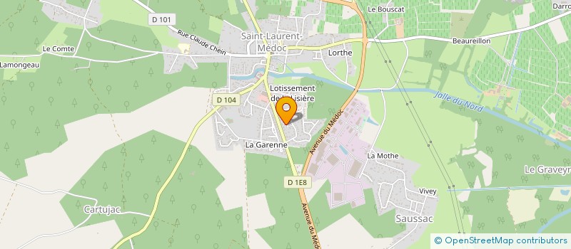 localisation de l'entreprise FRANCE SURF AVENIR  SAINT-LAURENT-MEDOC