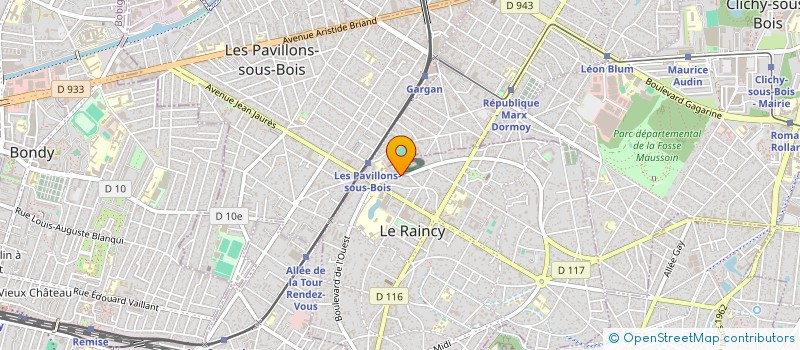 localisation de l'entreprise FRANCE SYNERGY LAB à LE RAINCY