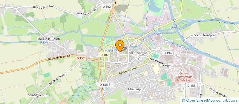 localisation de l'entreprise FRANCE TAXI MOBILITE  AIRE-SUR-LA-LYS