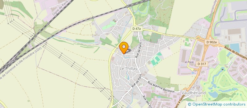 localisation de l'entreprise FRANCE TAXI SERVICE  LE THILLAY