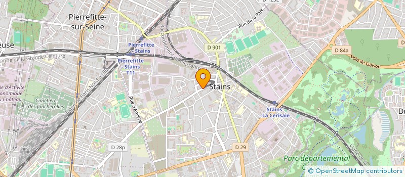 localisation de l'entreprise FRANCE TAXIS à STAINS
