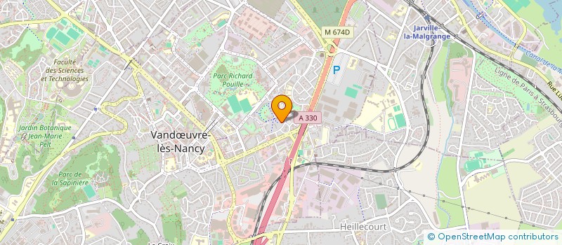 localisation de l'entreprise FRANCE-TCHETCHENIE-SOLIDARITE (F.T.S.) à VANDŒUVRE-LES-NANCY