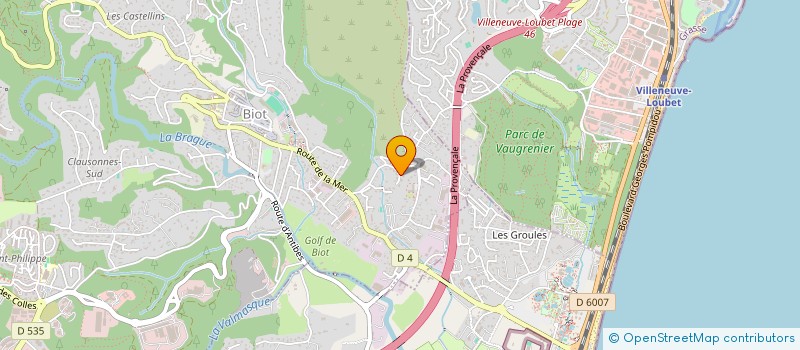 localisation de l'entreprise FRANCE TECHNO  BIOT