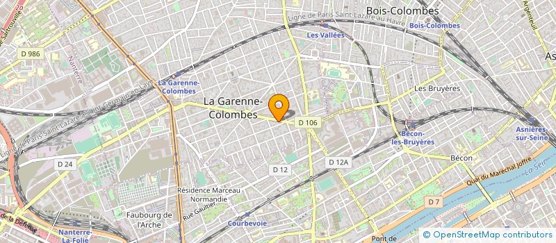 localisation de l'entreprise FRANCE TECHNOLOGIE SECURITE à LA GARENNE-COLOMBES