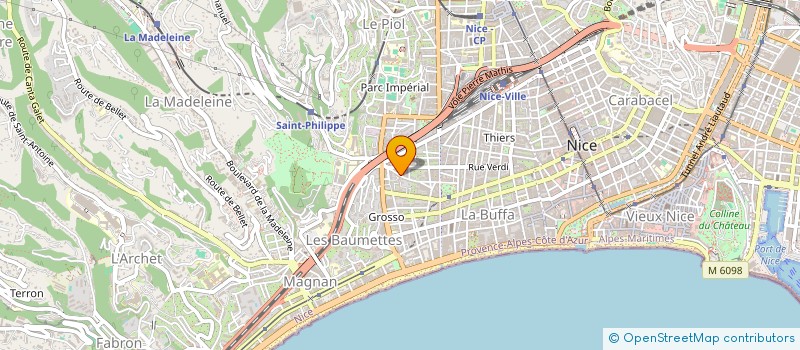 localisation de l'entreprise FRANCE TELEPHONE à NICE