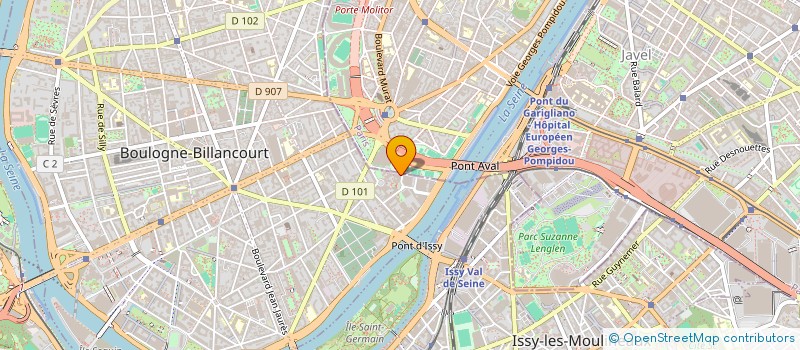 localisation de l'entreprise FRANCE TERRE INVEST VILLA CANTO PERDRIX à BOULOGNE-BILLANCOURT