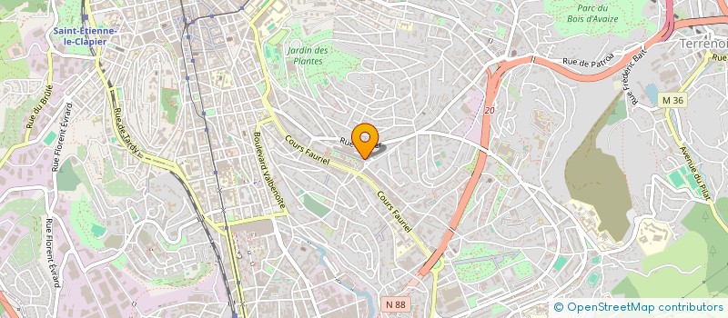 localisation de l'entreprise FRANCE TERREXX ELECTROMENAGER à SAINT-ETIENNE