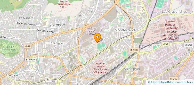 localisation de l'entreprise FRANCE TITANE  CLERMONT-FERRAND