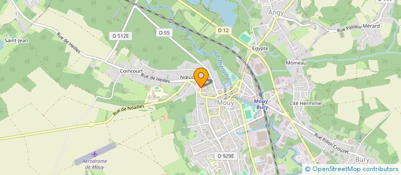 localisation de l'entreprise FRANCE TOITURE  MOUY