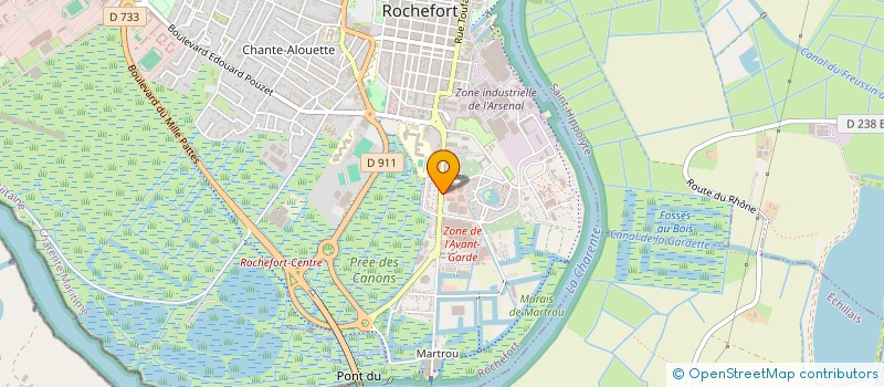 localisation de l'entreprise FRANCE TRAITEMENT BOIS ET ISOLATION  ROCHEFORT