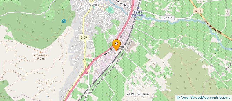 localisation de l'entreprise FRANCE TRANSPORT à CUERS