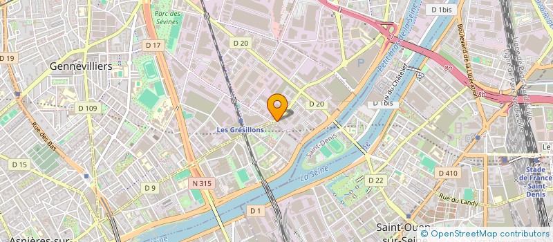 localisation de l'entreprise FRANCE TRANSPORT à GENNEVILLIERS