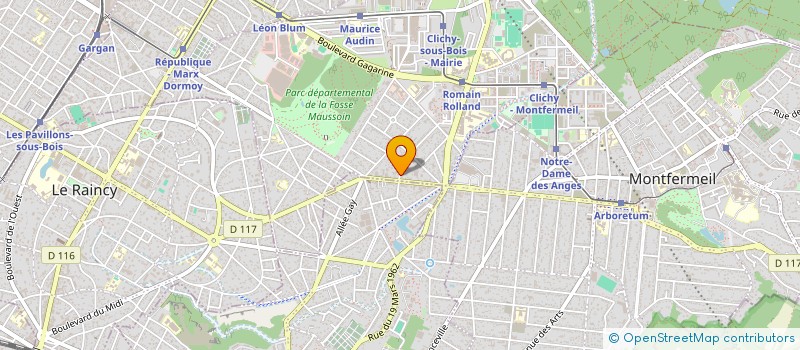 localisation de l'entreprise FRANCE TRANSPORT à CLICHY-SOUS-BOIS