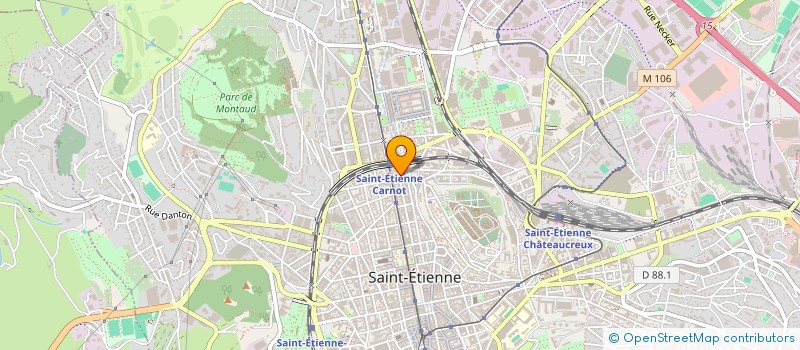 localisation de l'entreprise FRANCE TRANSPORT INTERNATIONAL FTI  SAINT-ETIENNE