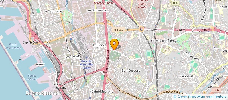 localisation de l'entreprise FRANCE TRANSPORTS à MARSEILLE