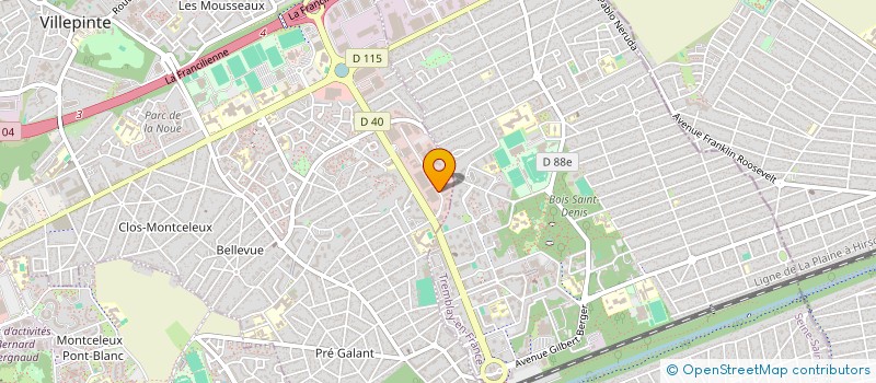 localisation de l'entreprise FRANCE TRAVAUX à VILLEPINTE
