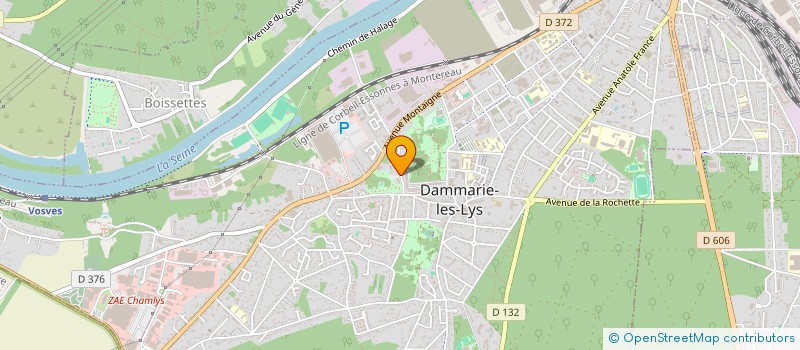 localisation de l'entreprise FRANCE TRAVAUX à DAMMARIE-LES-LYS